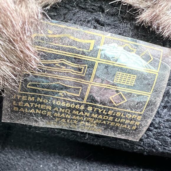 Khombu Womens The Slope Winter Snow Boots Black Suede Faux Fur Pull On Size 10 - Picture 10 of 11